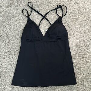 Loft Black tankini NWOT
